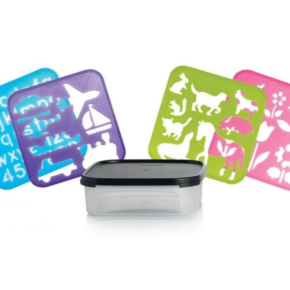NEW Tupperware stencil set